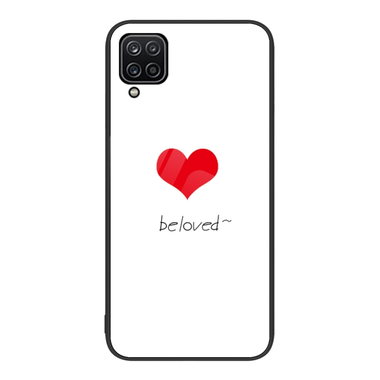 Custodia per telefono in vetro verniciato colorato, For Samsung Galaxy A12