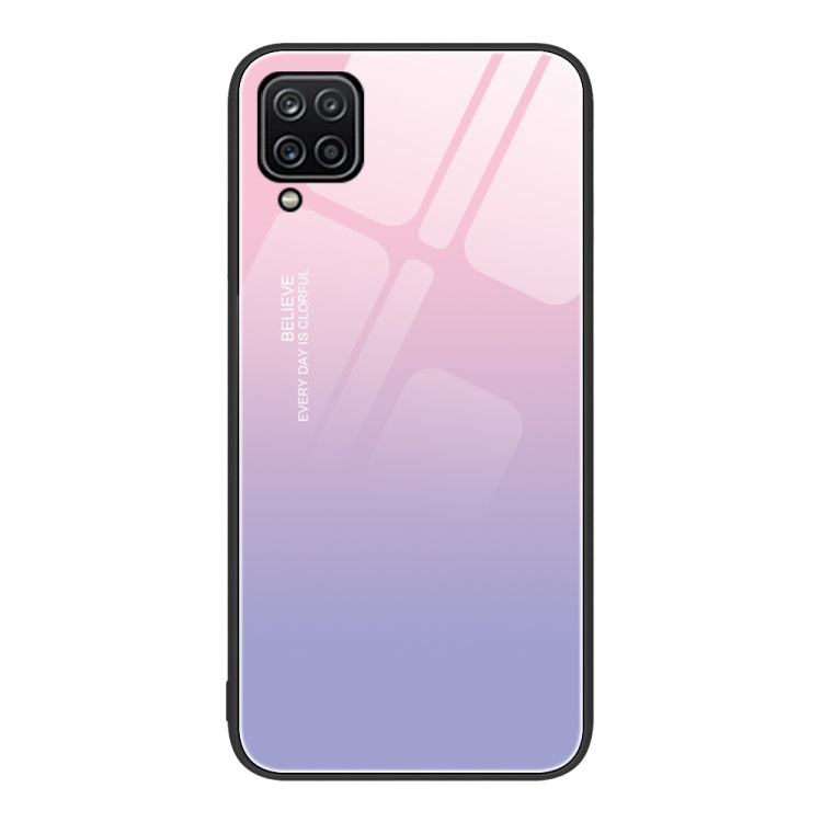 Custodia per telefono in vetro verniciato colorato, For Samsung Galaxy A12