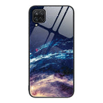 Custodia per telefono in vetro verniciato colorato, For Samsung Galaxy A12