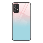 Custodia per telefono in vetro verniciato colorato, For Samsung Galaxy A52