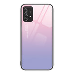 Custodia per telefono in vetro verniciato colorato, For Samsung Galaxy A52