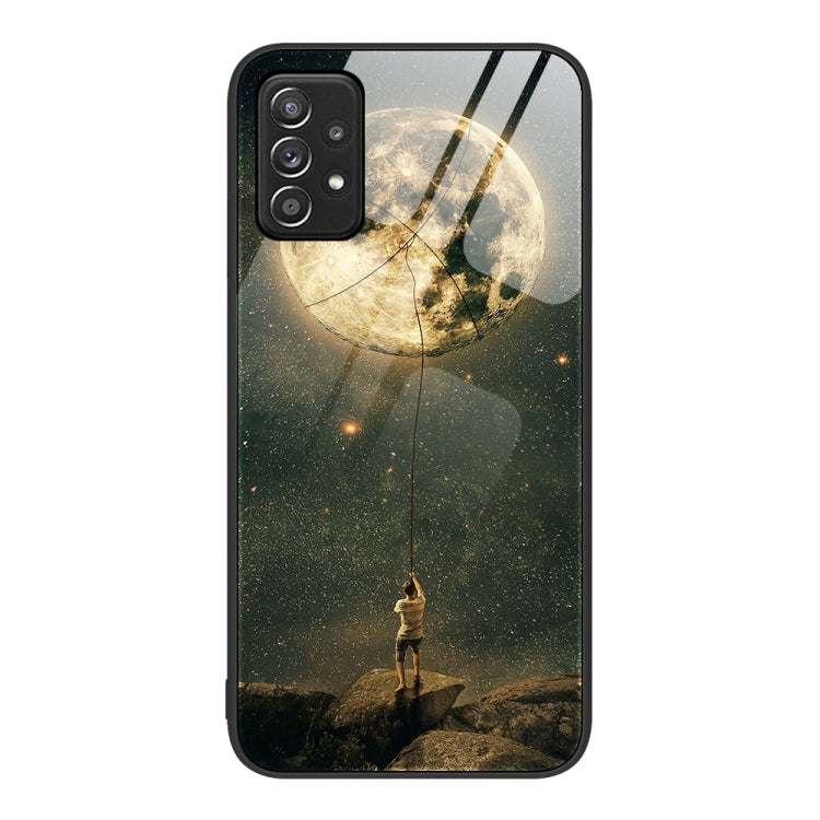 Custodia per telefono in vetro verniciato colorato, For Samsung Galaxy A52