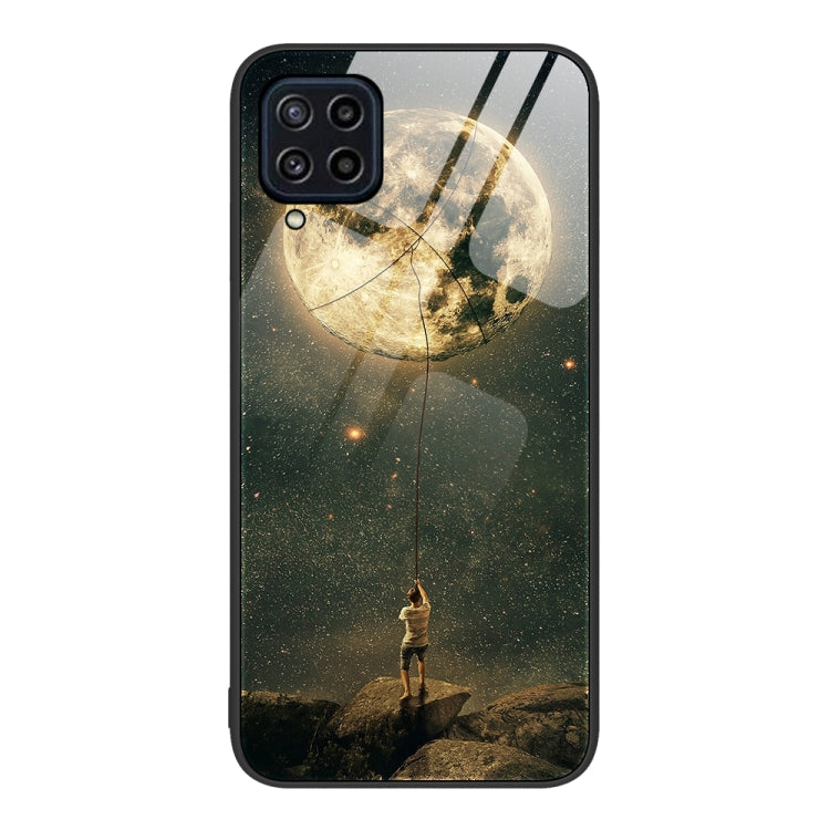 Custodia per telefono in vetro verniciato colorato, For Samsung Galaxy M32