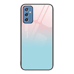 Custodia per telefono in vetro verniciato colorato, For Samsung Galaxy M52 5G