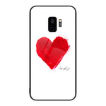 Custodia per telefono in vetro verniciato colorato, For Samsung Galaxy S9+
