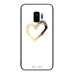 Custodia per telefono in vetro verniciato colorato, For Samsung Galaxy S9+