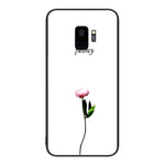 Custodia per telefono in vetro verniciato colorato, For Samsung Galaxy S9+