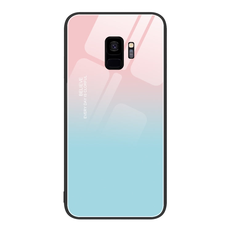 Custodia per telefono in vetro verniciato colorato, For Samsung Galaxy S9+