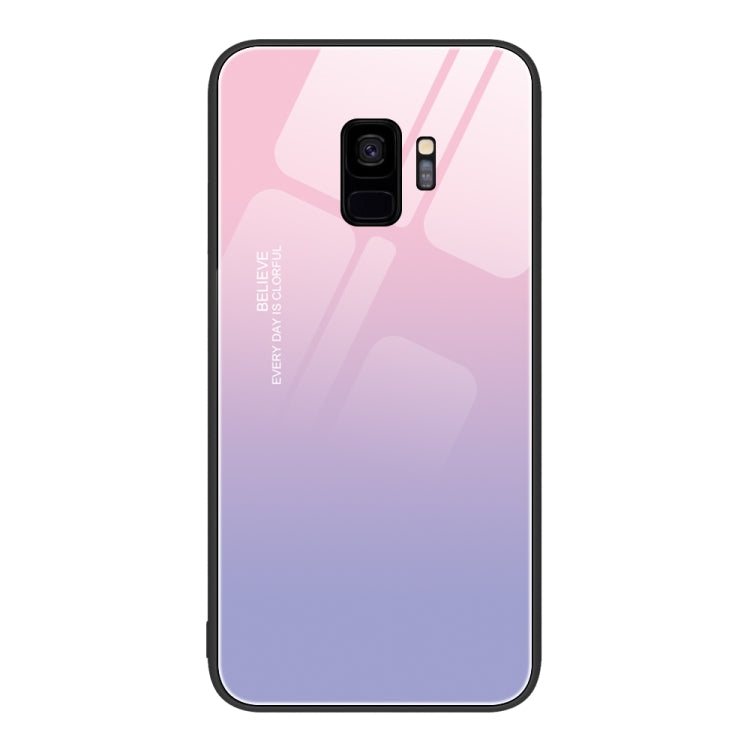 Custodia per telefono in vetro verniciato colorato, For Samsung Galaxy S9+