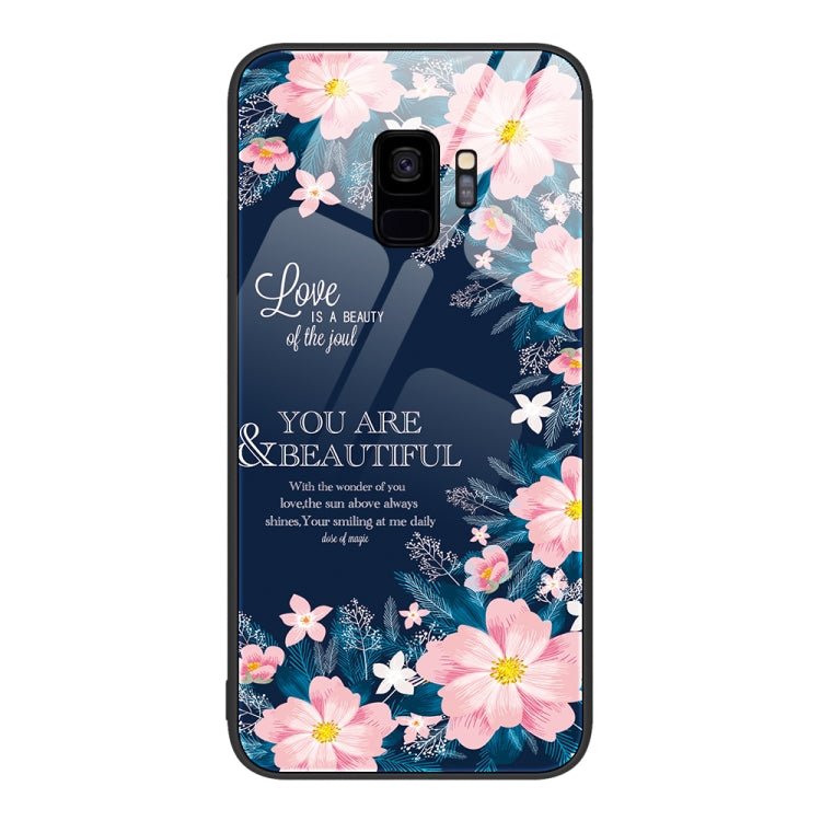 Custodia per telefono in vetro verniciato colorato, For Samsung Galaxy S9+