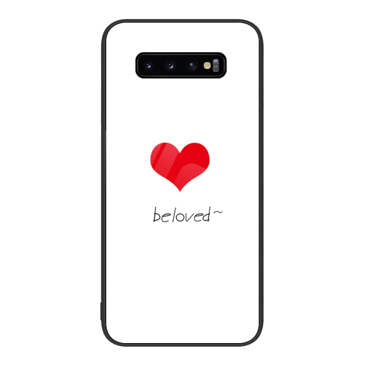 Custodia per telefono in vetro verniciato colorato, For Samsung Galaxy S10+
