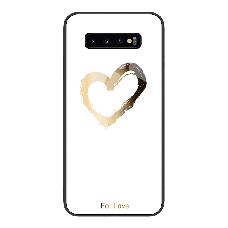Custodia per telefono in vetro verniciato colorato, For Samsung Galaxy S10+