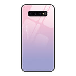 Custodia per telefono in vetro verniciato colorato, For Samsung Galaxy S10+