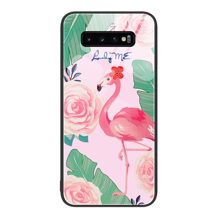 Custodia per telefono in vetro verniciato colorato, For Samsung Galaxy S10+