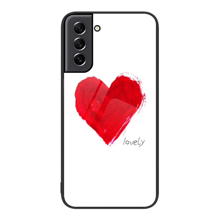 Custodia per telefono in vetro verniciato colorato, For Samsung Galaxy S21 5G