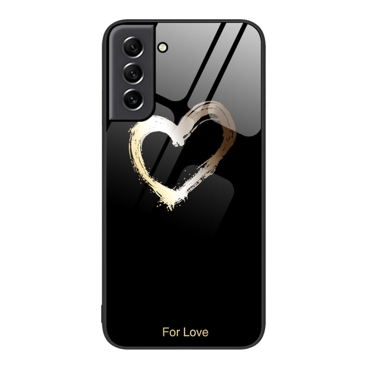 Custodia per telefono in vetro verniciato colorato, For Samsung Galaxy S21 5G