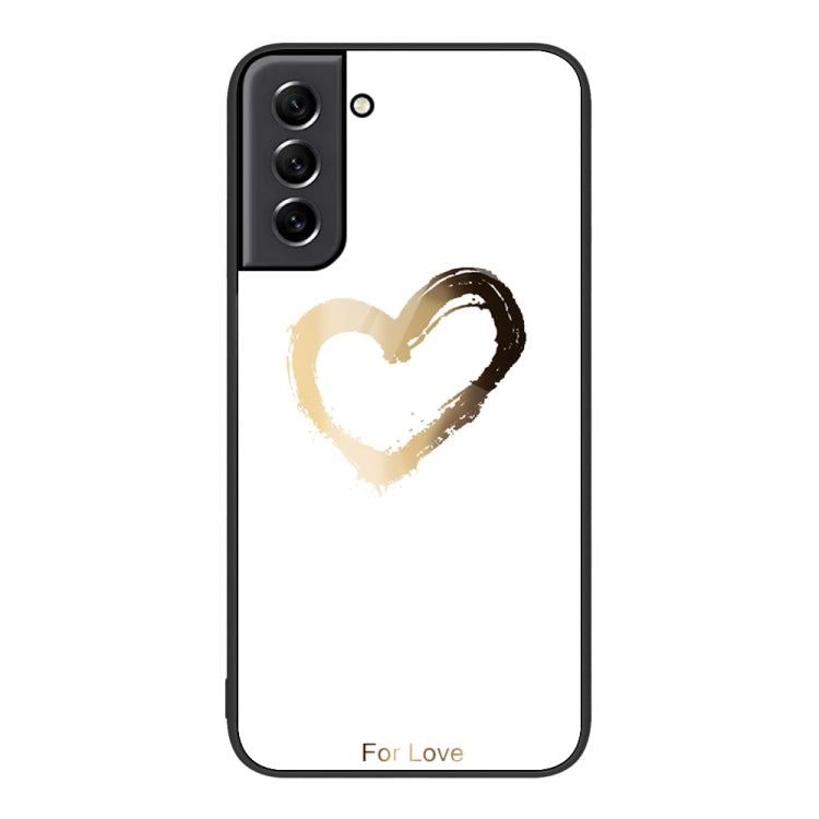 Custodia per telefono in vetro verniciato colorato, For Samsung Galaxy S21 5G