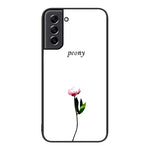 Custodia per telefono in vetro verniciato colorato, For Samsung Galaxy S21 5G