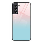 Custodia per telefono in vetro verniciato colorato, For Samsung Galaxy S21 5G