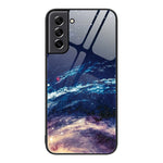 Custodia per telefono in vetro verniciato colorato, For Samsung Galaxy S21 5G
