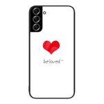 Custodia per telefono in vetro verniciato colorato, For Samsung Galaxy S22+ 5G
