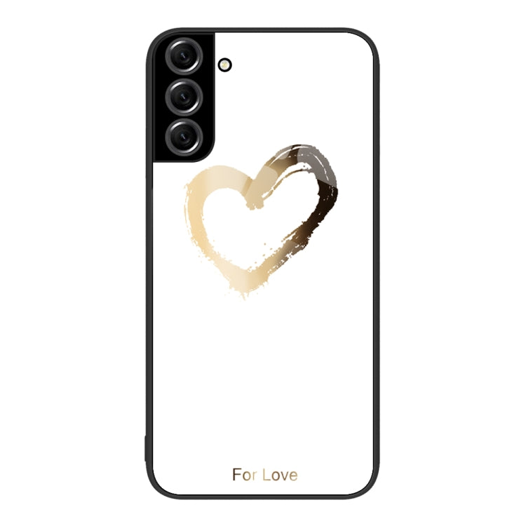 Custodia per telefono in vetro verniciato colorato, For Samsung Galaxy S22+ 5G
