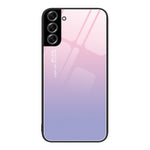 Custodia per telefono in vetro verniciato colorato, For Samsung Galaxy S22+ 5G