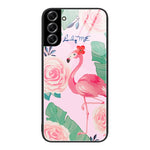 Custodia per telefono in vetro verniciato colorato, For Samsung Galaxy S22+ 5G