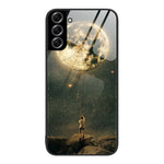 Custodia per telefono in vetro verniciato colorato, For Samsung Galaxy S22+ 5G