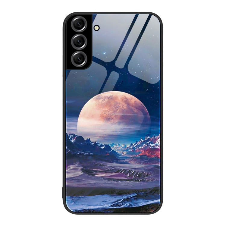 Custodia per telefono in vetro verniciato colorato, For Samsung Galaxy S22+ 5G