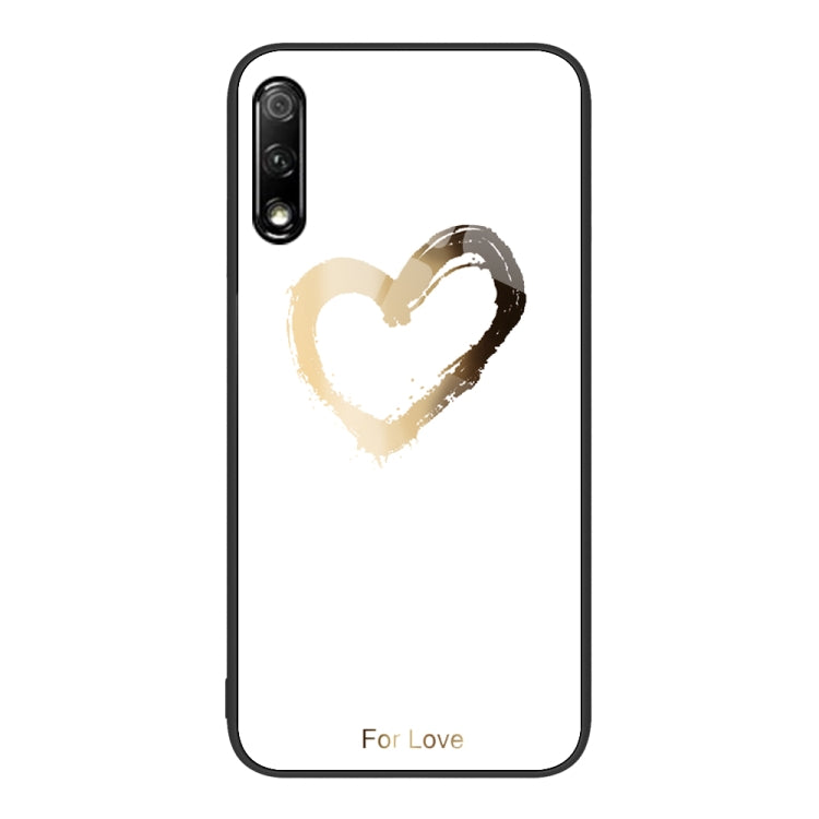 Custodia per telefono in vetro verniciato colorato, For Honor 9X