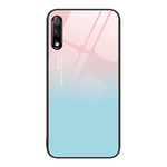 Custodia per telefono in vetro verniciato colorato, For Honor 9X
