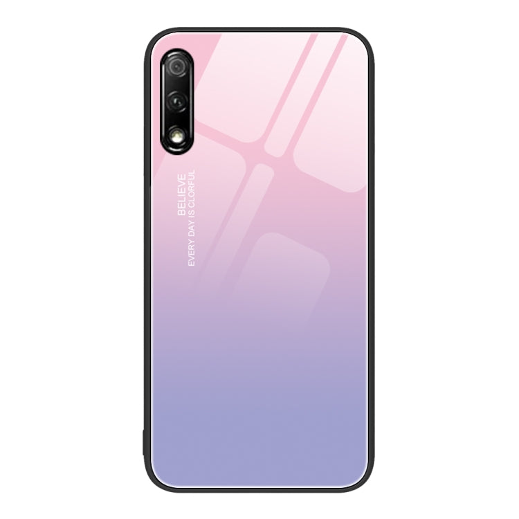 Custodia per telefono in vetro verniciato colorato, For Honor 9X