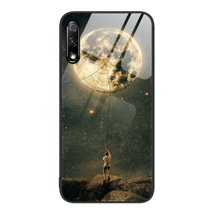 Custodia per telefono in vetro verniciato colorato, For Honor 9X