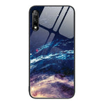 Custodia per telefono in vetro verniciato colorato, For Honor 9X