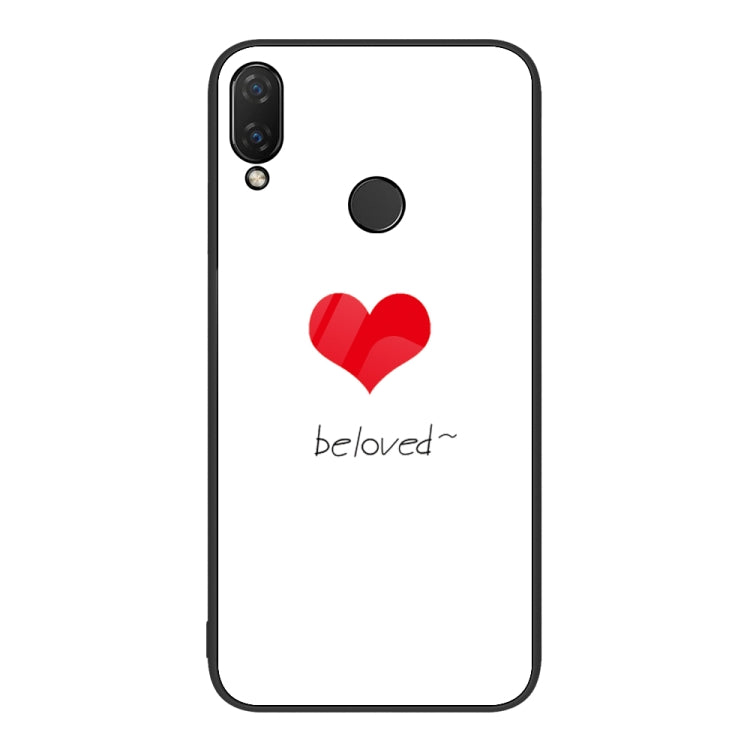 Custodia per telefono in vetro verniciato colorato, For Huawei nova 3i