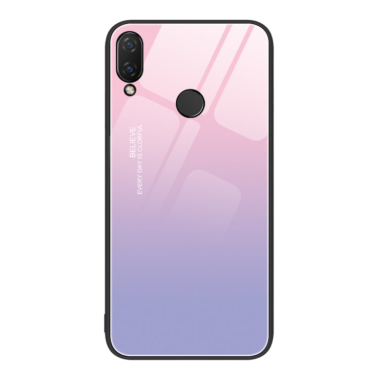 Custodia per telefono in vetro verniciato colorato, For Huawei nova 3i