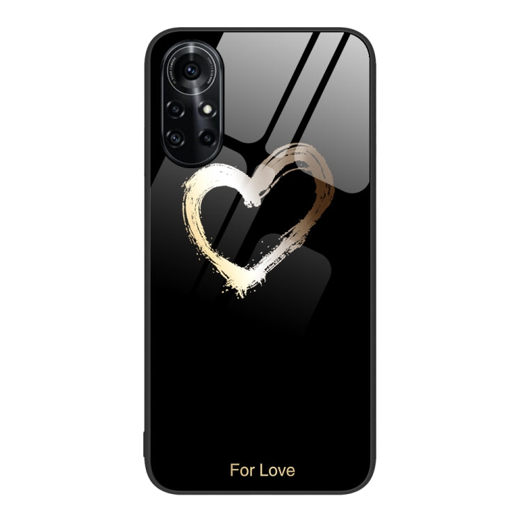 Custodia per telefono in vetro verniciato colorato, For Huawei nova 8 Pro 4G