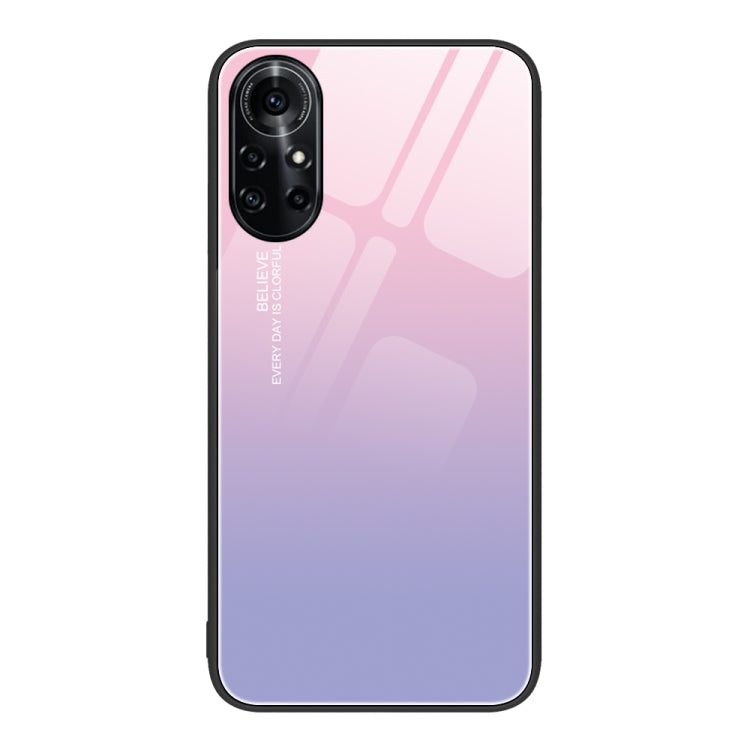 Custodia per telefono in vetro verniciato colorato, For Huawei nova 8 Pro 4G