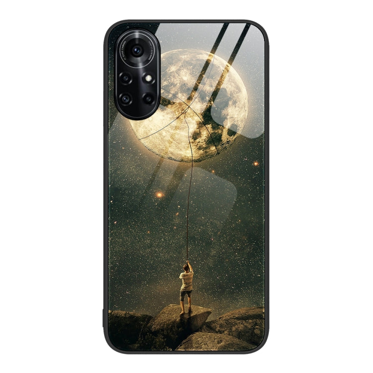 Custodia per telefono in vetro verniciato colorato, For Huawei nova 8 Pro 4G