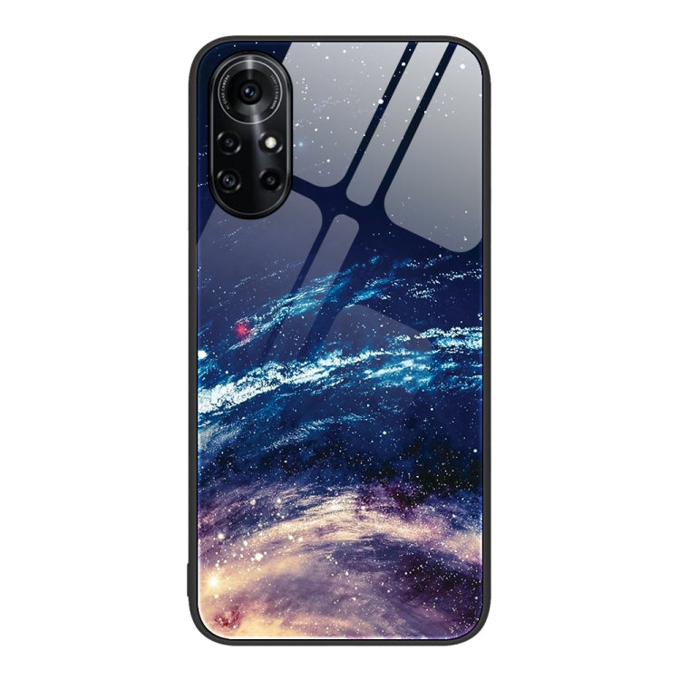 Custodia per telefono in vetro verniciato colorato, For Huawei nova 8 Pro 4G