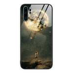 Custodia per telefono in vetro verniciato colorato, For Huawei P30 Pro