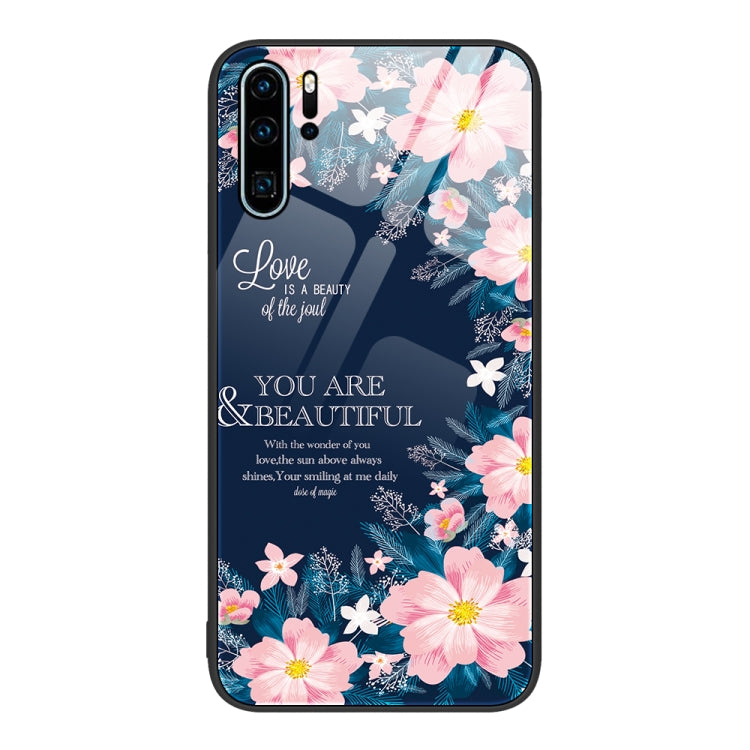 Custodia per telefono in vetro verniciato colorato, For Huawei P30 Pro