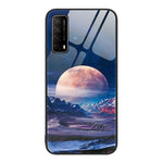 Custodia per telefono in vetro verniciato colorato, For Huawei Enjoy 20 SE