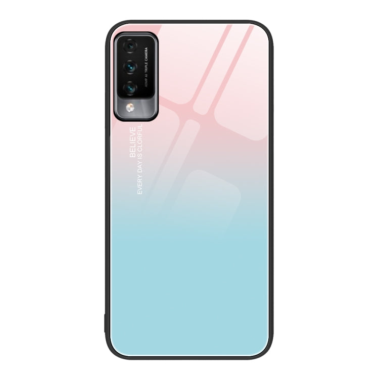 Custodia per telefono in vetro verniciato colorato, For Huawei Maimang 10