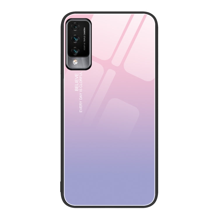 Custodia per telefono in vetro verniciato colorato, For Huawei Maimang 10