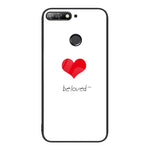 Custodia per telefono in vetro verniciato colorato, For Huawei Enjoy 8e