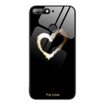 Custodia per telefono in vetro verniciato colorato, For Huawei Enjoy 8e