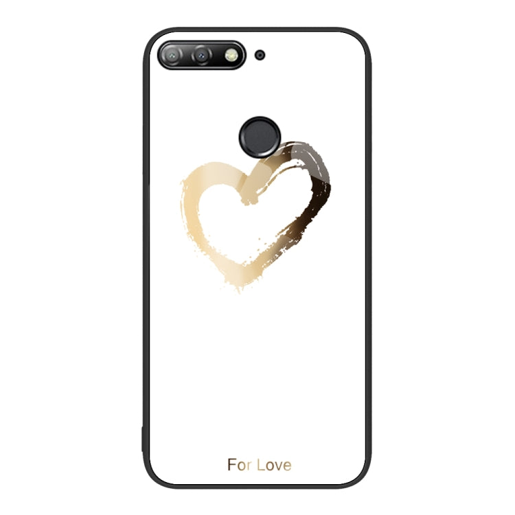 Custodia per telefono in vetro verniciato colorato, For Huawei Enjoy 8e