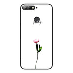 Custodia per telefono in vetro verniciato colorato, For Huawei Enjoy 8e
